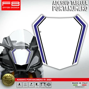Adesivo Stickers Tabella Portanumero Compatibile Yamaha R1 2020-2021 YEC RACING - Imagen 1 de 1