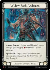 FAB Widow Back Abdomen ROS240 Majestic Flesh and Blood Rosetta - Picture 1 of 1