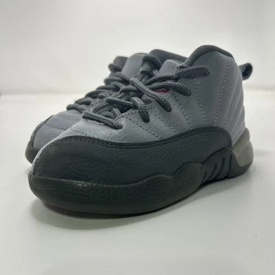 Nike Air Jordan 12 Retro TD Cool Gris Niño Zapatos Talla 8C 819666-029 Foto 1 de 4