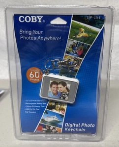 Coby Digital Picture Photo Keychain DP151 1.5" LCD 60 Photos Rechargeable U17 - Picture 1 of 2