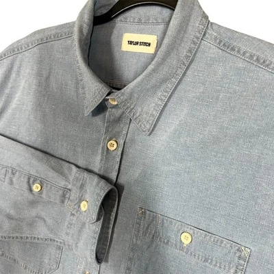 Taylor Stitch Shirt Mens Size 46 Blue Button Down Long Sleeve - Image 1 of 4