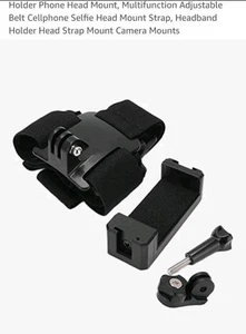 Head Strap + QuickClip - Camera Head Mount for All GoPro Cameras - Black - Picture 1 of 6