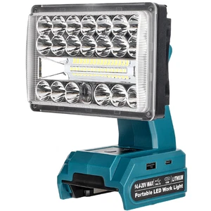 28W 2000LM LED Flashlight Work Light Spotlight for Makita 18V Li-ion Batteries - Picture 1 of 9