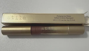 STILA Plumping Lip Glaze Gloss Giovanna Deep Red 0.11oz Full Size New in Box - Picture 1 of 4