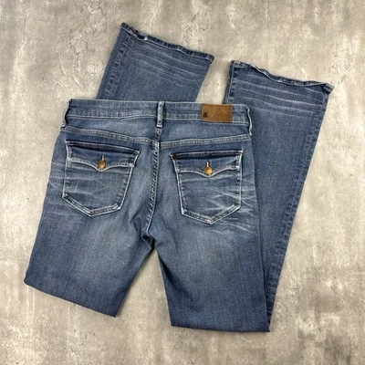 Pantalones de mezclilla vintage H&M Star para mujer 28X32 tiro bajo bota corte pierna lavado medio Foto 1 de 4