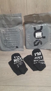 Lustiger Spruch Baumwollsocken Ich schlafe nicht nur meine Augen ausruhe X 10 Packungen - Bild 1 von 6