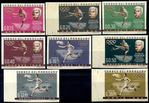Paraguay 1963 Commemorazione Prime Olimpiadi n. 709/13 + PA 352/54 ** ND (m1334) - Imagen 1 de 1