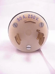 Enchufe delantero muerto Hubbell 2621 Twist Lock 30 Amp 250 VAC envío el mismo día - Imagen 1 de 3