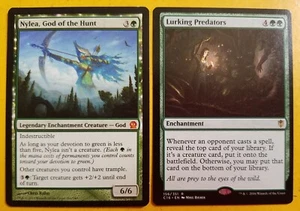 MtG Nylea, God of the Hunt (#166) + Lurking Predators ×1 FREE NEXT DAY SHIPPING! - Picture 1 of 4