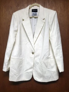 Sag Harbor cremefarben cremefarbenes Wollsakko Blazer Größe 16 - Bild 1 von 3