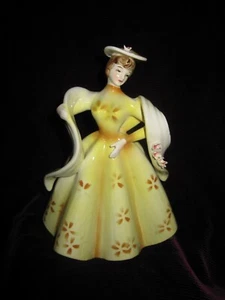 Vintage Victorian Lady Porcelain Figurine Planter Numbered 7 1/2" - Picture 1 of 12