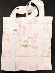 NWT Paris Olympics 2024 Tote Bag VIP Limited Official Hospitality Pink Ivory - Picture 1 of 4