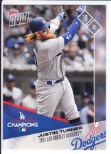 2017 Topps Now Postseason Los Angeles Dodgers PR=879 #PS-20 Justin Turner