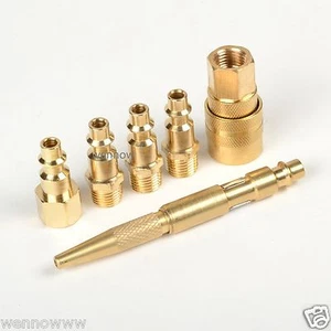 6Pc Brass Quick Coupler Air Hose Line End Connector Set for Compressor - Picture 1 of 1