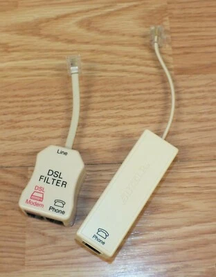 Lote de 2 Acondicionadores de Línea de Filtro DSL y Teléfono de 2 Líneas Suttle **LEER**  Foto 1 de 4