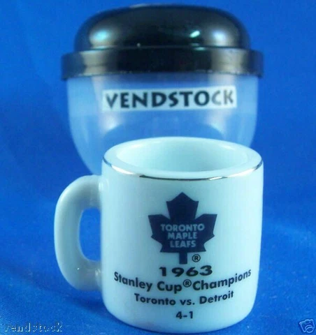 1963 TORONTO MAPLE LEAFS CERAMIC MINI MUG NHL 1.25" TALL STANLEY CUP CHAMPIONS Cover