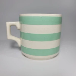 RARE VTG PARAMOUNT POTTERY CO England Teal Chef Ware Coffee Mug Cottage Core  - Picture 1 of 6