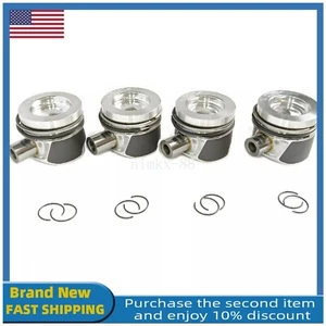 4x Piston Rings Set for VW Golf Jetta Passat Audi A3 2.0 TDI CJAA CKRA CBEA CAA - Picture 1 of 18