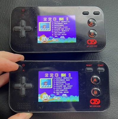 DreamGear My Arcade Gamer V Portable Hand Held System 220 Games in 1 ~ Set of 2 - Image 1 of 4