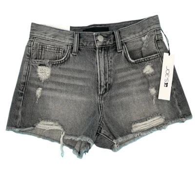 Joe's Jean Shorts  Gray Denim Size 25 Distressed High Rise 3" Length Emmy   - Image 1 of 4