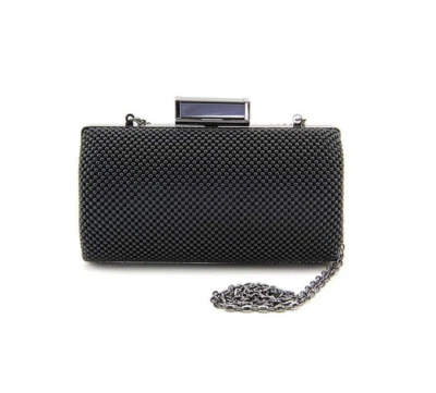 Jessica McClintock Mujer Christiana Ball Mesh Minaudiere, Negro Foto 1 de 3