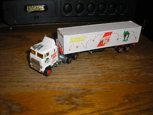 Vintage Majorette Cabover Semi Tractor and Peter Pan Trailer Truck Rig Free SHIP - Picture 1 of 5