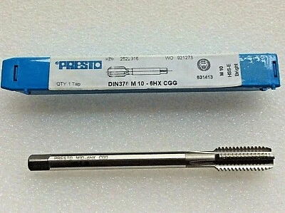 M10 x 1.5 Machine Tap 6HX HSS-E Cobalt DIN 376- Presto Uk