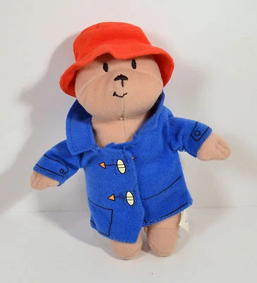 RARE 2001 Paddington Bear 6" McDonald's EUROPE Plush Beanie Baby Action Figure - Image 1 of 2
