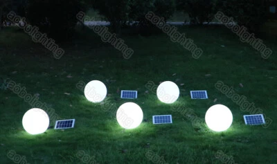 9.8" Dia. Remote Solar Power Outdoor Path Light Spot Lamp Yard Garden Lawn Decor - Image 1 of 4
