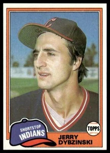 Carta Baseball RC Jerry Dybzinski 1981 Topps #198 Cleveland Indians - Foto 1 di 2