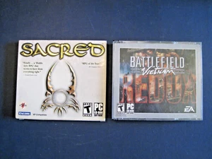 Sacred and Battlefield Vietnam Redux PC Cd-Rom software games rated T - Afbeelding 1 van 7