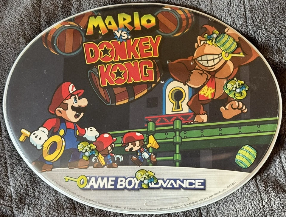 RARE! NINTENDO GAMEBOY ADVANCE 2004 MARIO VS. DONKEY KONG Mouse Pad PROMOTIONAL - Image 1 of 3