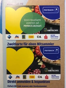 Orig. Payback Anmeldung „ EDEKA ” inkl. 2 Karten - Kennung : 16240269 ( 35 ) - Bild 1 von 2