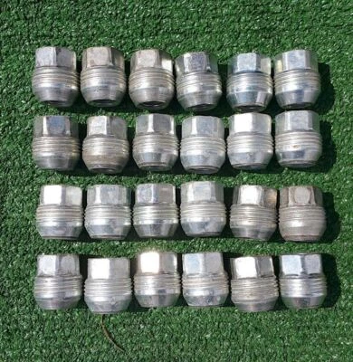 GM Factory THREADED Lugnuts Set of 24 OEM Wheel Silverado Express Savana Sierra - Image 1 of 4