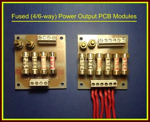 Fused (4 or 6-way) Power Output/Distribution PCB Module - Picture 1 of 4