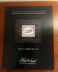 MAY 2017 Robert Siegel Auction Catalog #1157 US Stamps Inverted Jenny Posit 76 - Picture 1 of 3