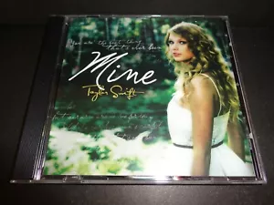 Taylor Swift "MINE" PROMO CD SINGLE 2 Tracks Big Machine RARE w/Mini Poster - Picture 1 of 12