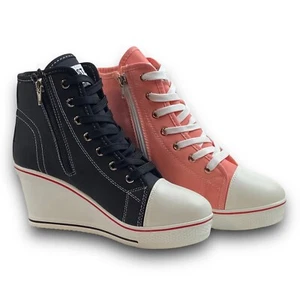 Sneakers Max Star Yufu tacco a zeppa stivaletti - Foto 1 di 8