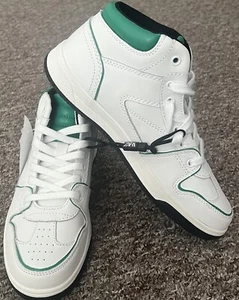 Zapatillas de Entrenador de Cuero Zara CL170174 Reino Unido Talla 4 Totalmente Nuevas - Imagen 1 de 11