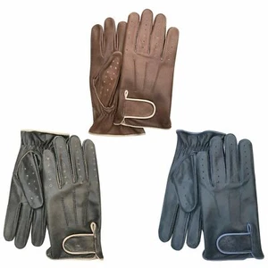 PSS Leather Crunch Driving Gloves Unlined Very Comfort & Slimfit Design 518 - Picture 1 of 5