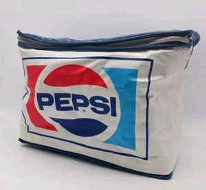 Vintage Insulated Vinyl Pepsi Cooler - 6-Pack Cans Size Promo Item Rare - Picture 1 of 7