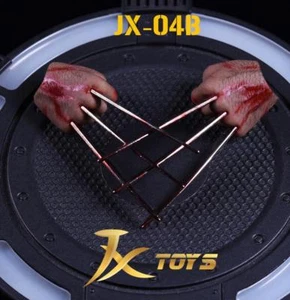 1/6 Wolverine Logan metal claw w/ blood hands realistic hair for Hot Toys B - Picture 1 of 3