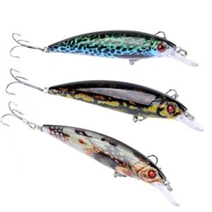 Heavy-Duty 3in1 11cm Premium Plastic Fishing Lures Fish Sharp Crankbait Tackle - Picture 1 of 1