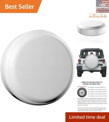 Weatherproof 28-29 Inch Spare Tire Cover - Universal Fit for Jeep, SUV & Trailer Foto 1 de 4