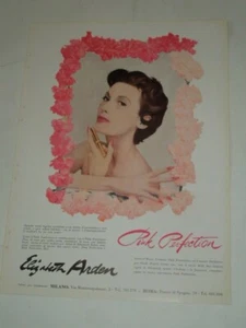 PUBBLICITA' VINTAGE ANNI '50 -ROSSETTO"ELIZABETH ARDEN"GIOIELLIERI"-A.CALDERONI" - Foto 1 di 1