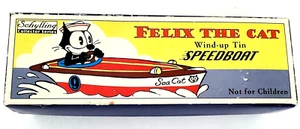 Felix The Cat Wind-up Tin Speedboat Sea Cat Limited Edition 1996 Vtg - Picture 1 of 11
