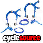 ENIX BMX Brake FRONT & REAR SET Alloy BLUE Bike Bicycle Caliper Cable Lever