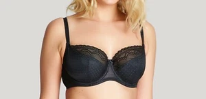 Panache Cleo Hettie Balconette Bra 9011 Underwired Non Padded - Black - 30D - Picture 1 of 2