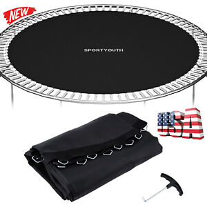 Round Trampoline Mat Replacement Fits 14/15' Frame 72 - 96 Rings 6.5-7" Spring