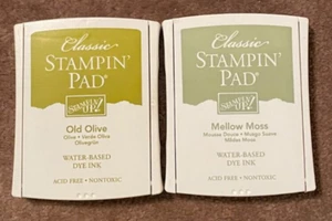 Stampin' Up Classic Stempelkissen auf Wasserbasis Old Olive & Mellow Moss Posten (2) - Bild 1 von 2